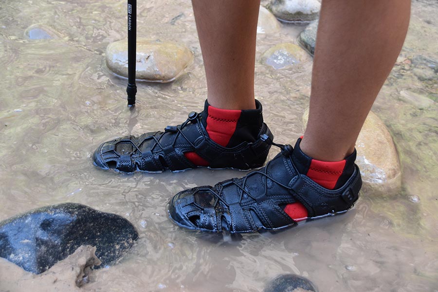 Nufoot Booties, perfect for hiking where few dare to tread!